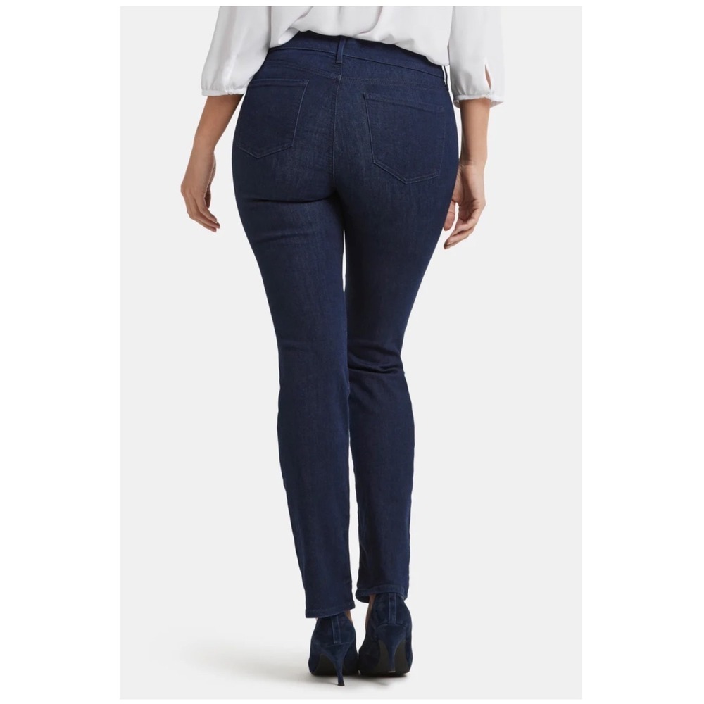 NYDJ Marilyn Straight Jeans Women's 16 Dark Wash Lift Tuck Stretch Shaping Denim - Picture 2 of 9
